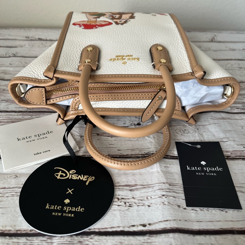 ♠️Kate Spade Ella Disney X KSNY Chip N Dale Mini Tote - Picture 5 of 13